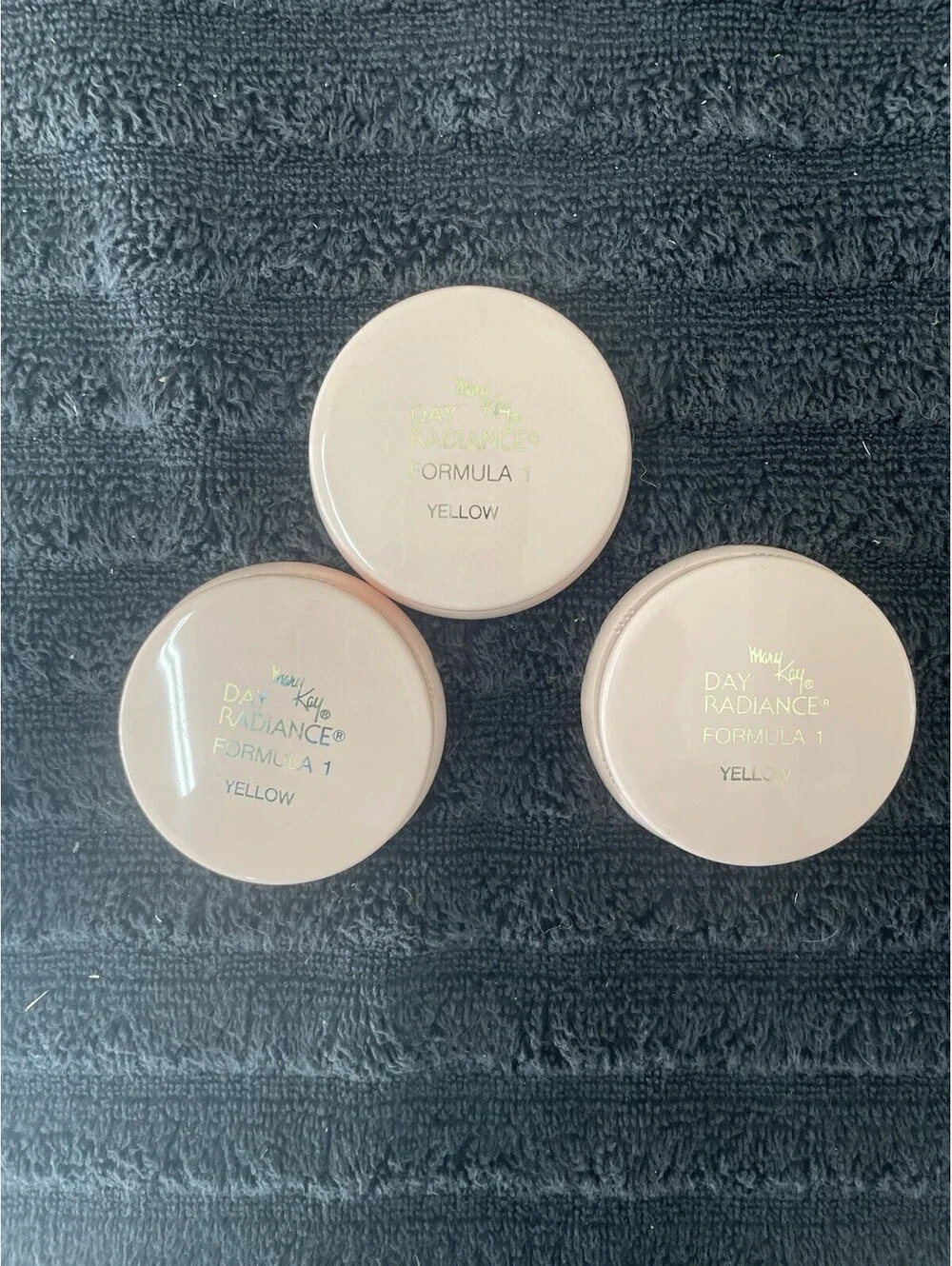 Vintage Mary Kay Day Radiance Yellow 0.5 Oz Set Of 3